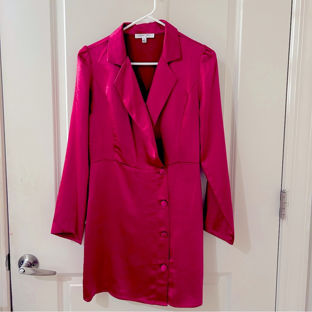 Magenta Blazer Dress